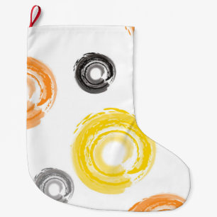 Coole, trendige, urbane, moderne Malpinselkunst Großer Weihnachtsstrumpf