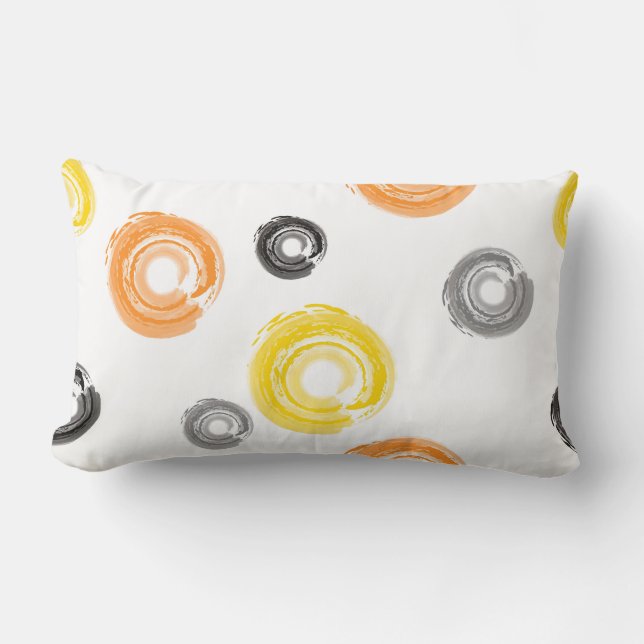 Coole, trendige, urbane, moderne Malpinselkunst Lendenkissen (Vorderseite)