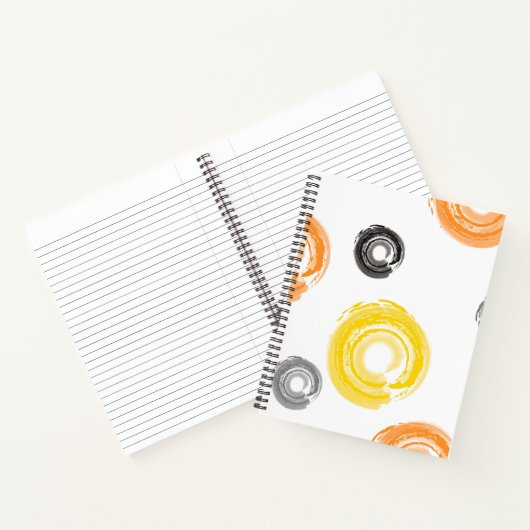 Coole, trendige, urbane, moderne Malpinselkunst Notizblock (Innenseite)