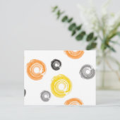 Coole, trendige, urbane, moderne Malpinselkunst Postkarte (Stehend Vorderseite)