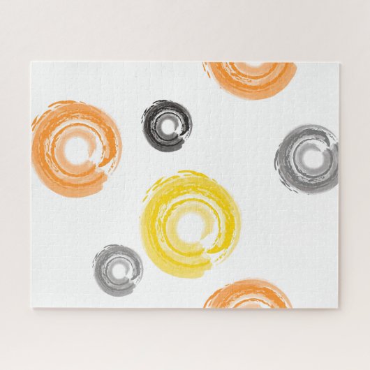 Coole, trendige, urbane, moderne Malpinselkunst Puzzle (Horizontal)