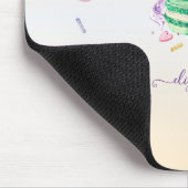 Coole trendige Wasserfarben-Macarons Mousepad (Ecke)