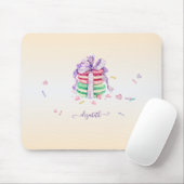 Coole trendige Wasserfarben-Macarons Mousepad (Mit Mouse)