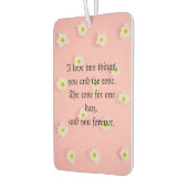 Coole Trendrosa Blume Autolufterfrischer (Links)