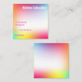 Coole Trends Quadratische Visitenkarte (Vorne/Hinten)