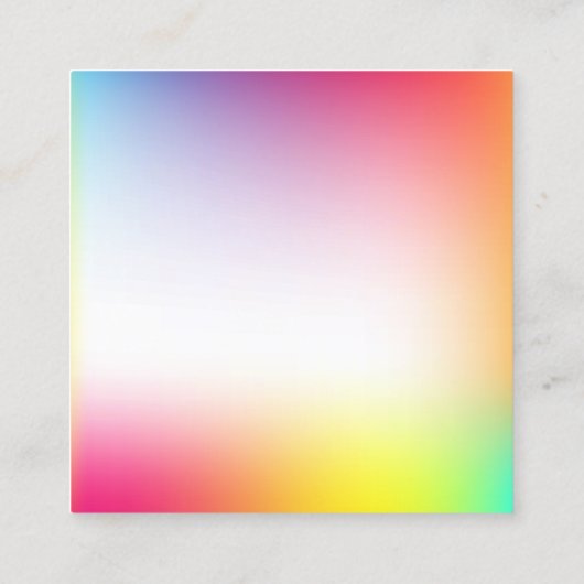 Coole Trends Quadratische Visitenkarte (Rückseite)