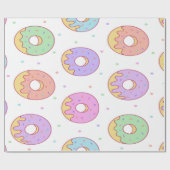 Coole trendy Colorful Donuts Geschenkpapier (Flach)