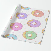 Coole trendy Colorful Donuts Geschenkpapier (Ungerollt)