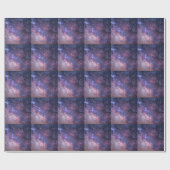 Coole Trendy Galaxy Geschenkpapier (Flach)