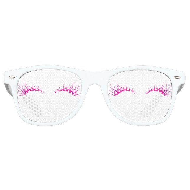 Coole trendy Imitate Lashes Partybrille (Vorderseite)