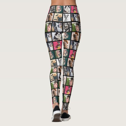 Coole trendy instagram personalisiertes Foto Leggings (Rückseite)