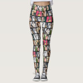 Coole trendy instagram personalisiertes Foto Leggings (Vorderseite)