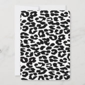 Coole Trendy Leopard Typografie süß 16 Einladung (Rückseite)