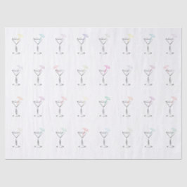 Coole Trendy Martini-Gläser Seidenpapier