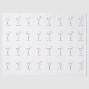 Coole Trendy Martini-Gläser Seidenpapier