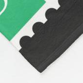 Coole trendy Patches Design. Abstrakter Hintergrun Fleecedecke (Ecke)