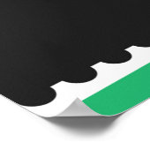 Coole trendy Patches Design. Abstrakter Hintergrun Poster (Ecke)