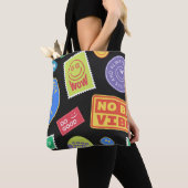Coole trendy Patches Design. Abstrakter Hintergrun Tasche (Von Nahem)