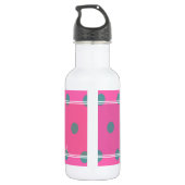 Coole trendy Polka Dots mit Niedlichen, Personalis Trinkflasche (Rückseite)