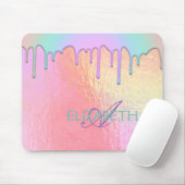Coole Trendy Rainbow Tropfen Holografic Mousepad (Mit Mouse)