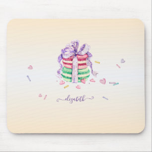 Coole trendy Watercolor Macarons Mousepad