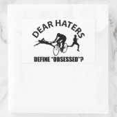 Coole TRIATHLON-Designs Rechteckiger Aufkleber (Tasche)