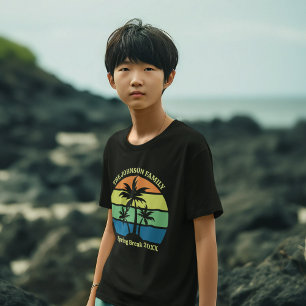 Coole Tropical Beach Trip Palmen Bäume Kinder T-Shirt