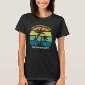 Coole Tropical Beach Trip Palmen Frauen T-Shirt (Vorderseite)