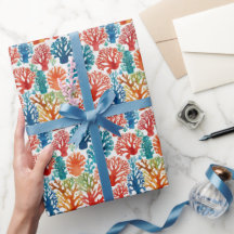 Coole tropische farbenfrohe Korallen Wasserfarben 