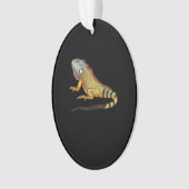 Coole tropische Iguana-Eidechse, Haustiergeschenk Ornament (Vorderseite)