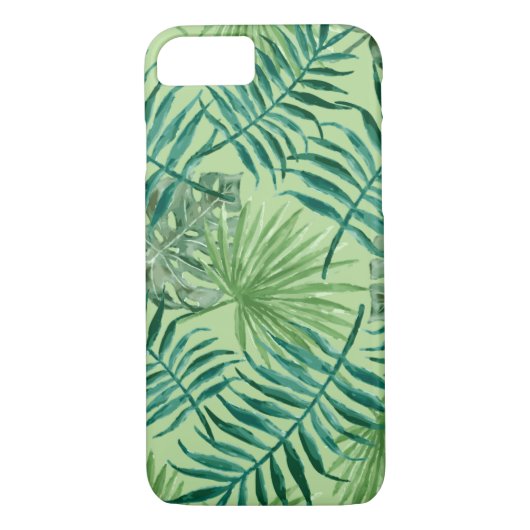 Coole tropische Palm-Blätter Design Handy Case (Rückseite)