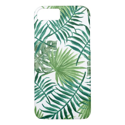 Coole tropische Palm-Blätter Design Handy Case (Rückseite)