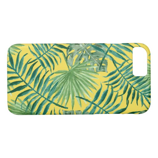 Coole tropische Palm-Blätter Design Handy Case (Rückseite (Horizontal))