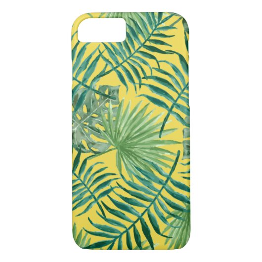 Coole tropische Palm-Blätter Design Handy Case (Rückseite)