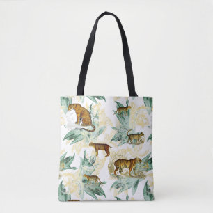 Coole tropische Safari Wildkatzen Tiger Leopard Tasche