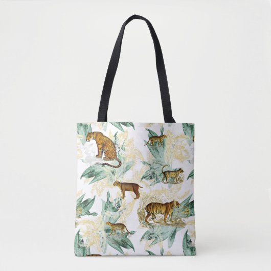 Coole tropische Safari Wildkatzen Tiger Leopard Tasche (Vorderseite)