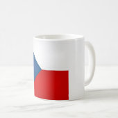 Coole tschechische Flagge Kaffeetasse (VorderseiteRechts)