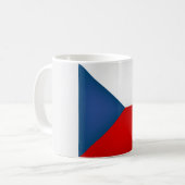 Coole tschechische Flagge Kaffeetasse (Vorderseite Links)