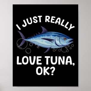 Coole Tuna-Angelkunst für Männer Frauen Tiefsee-Th Poster