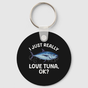 Coole Tuna-Angelkunst für Männer Frauen Tiefsee-Tu Schlüsselanhänger