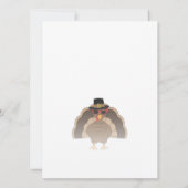 Coole Türkei mit Sonnenbrille Erntedank Abendessen Einladung (Rückseite)