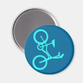 Coole türkisfarbene Fahrradprodukte Magnet (Vorderseite/Rückseite)
