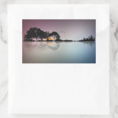 Coole Twilight Horizon Gitarren-Reflektionskleber Rechteckiger Aufkleber (Tasche)