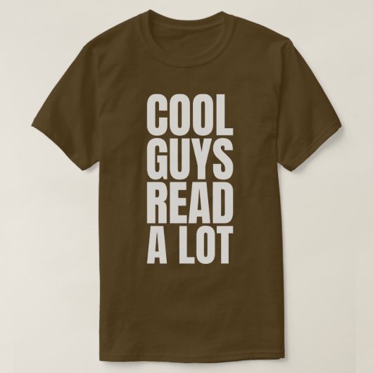 Coole Typ lesen viel T-Shirt (Design vorne)