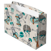 Coole Typ-Skateboarding-Geschenktaschen Große Geschenktüte (Rückseite Schrägansicht)
