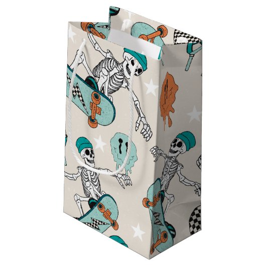 Coole Typ-Skateboarding-Geschenktaschen Kleine Geschenktüte (Rückseite Schrägansicht)