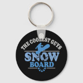 Coole Typ Snowboard Schlüsselanhänger (Vorderseite)
