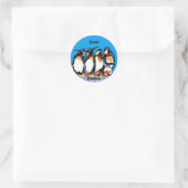 Coole Typen Runder Aufkleber (Tasche)