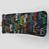 coole Typenfarbenmuster Golf Headcover (Vorderseite)