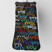 coole Typenfarbenmuster Golf Headcover (Rotieren 90)